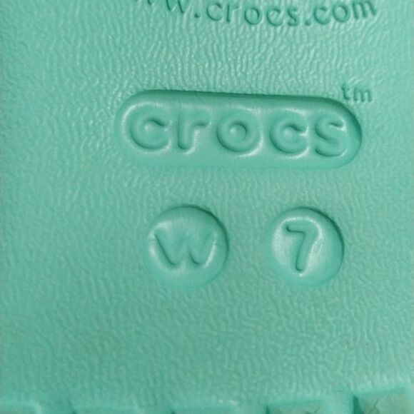 Crocs KADEE II Mint Green Flip Flops Sandals Comfort Size 7 Women's Comfort - Picture 6 of 6